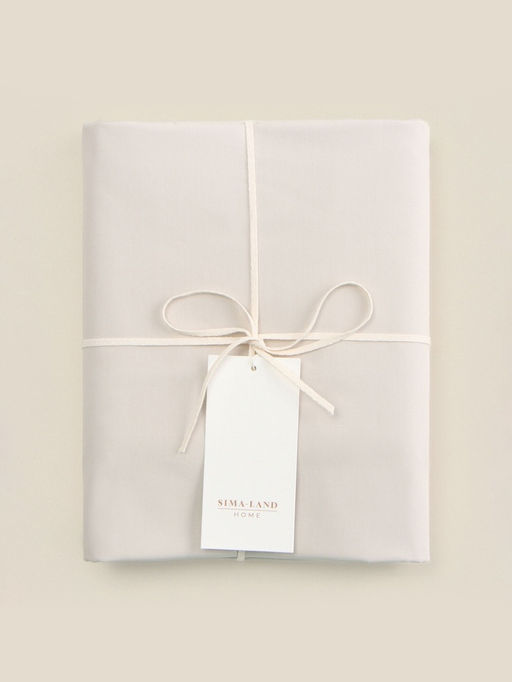 Простыня 2 спальная SL Home Percale 300ТС, 235240 см, молочная, хлопок 100% - Sima-land home фото 4