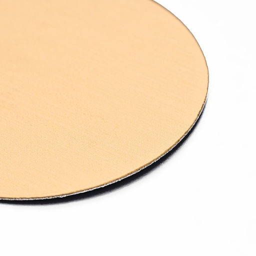 Цена за 100 шт. Подложка для пирожного 9 см, золото, 0.8 мм