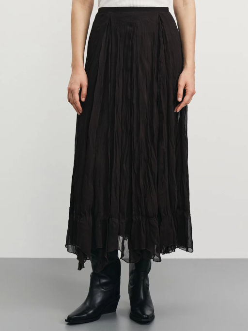 Юбка миди с асимметричным низом / Zarina фото 2