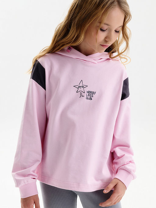 PELICAN, толстовка для девочек, Светло-розовый