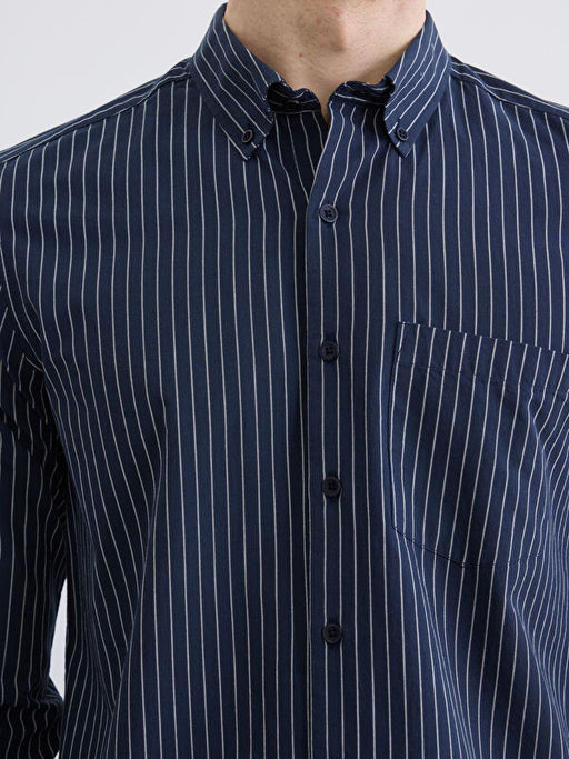 Regular Fit ?izgili Arm?rl? Erkek G?mlek