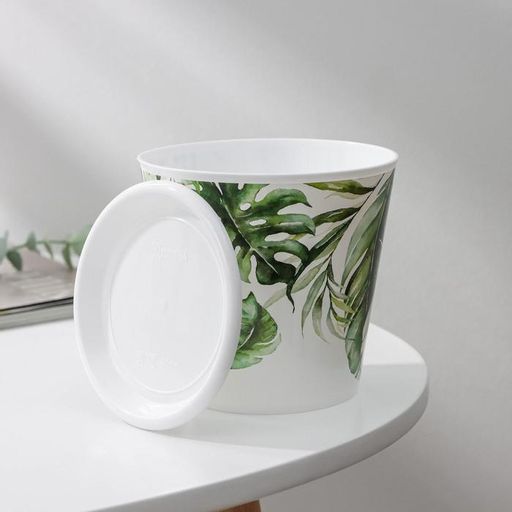 Цена за 2 шт. Горшок для цветов Доляна «Кариота», 800 мл, цвет белый