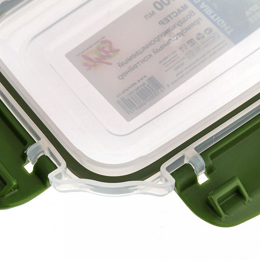 Контейнер для продуктов пластмассовый Мастер 0,4л, прямоугольный, с клипсами, воздухонепроницаемый (герметичный), съемный силиконовый уплотнитель, подходит для СВЧ, цвета микс (Россия) - Домашняя мода фото 9