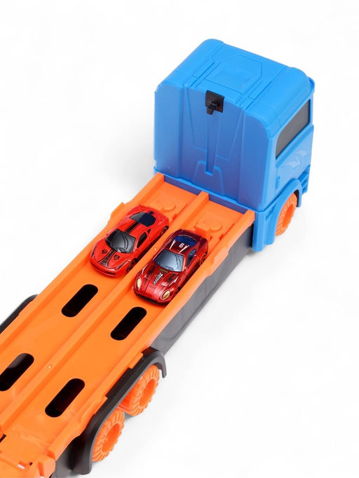 Грузовик Автовоз-трек, с катапультой, набор металлических машинок 8 шт. - Автоград фото 16