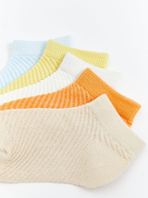 Desenli Erkek Bebek Patik ?orap 5li