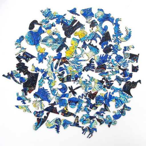 Пазл фигурный. Винсент Ван Гог Звёздная ночь - Puzzle фото 5