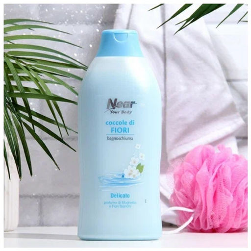 NEAR Гель-крем для душа и ванны Ландыш и арамат белых цвето марки Near 750 мл