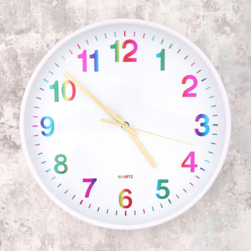 Часы настенные 30 см / NE-2807A /уп 20/цифры градиент - Галеонтрейд фото 2