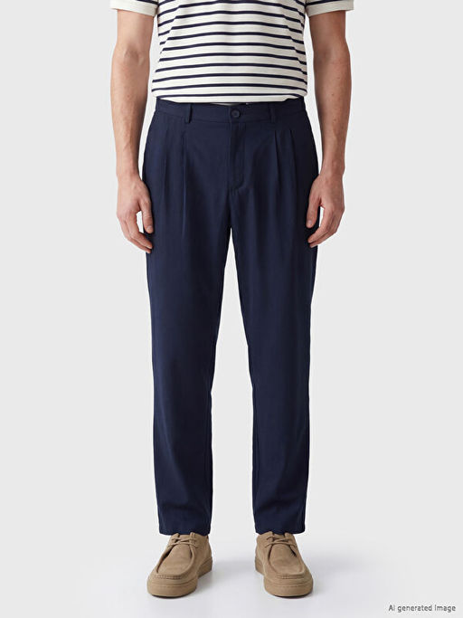 Брюки мужские Regular Fit Gabardin плиссированные