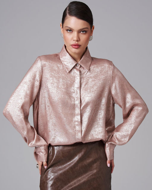 Рубашка металлик