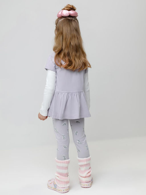 КР 4074/сиреневый 3710 Н090 к647 брюки (лосины) для дев