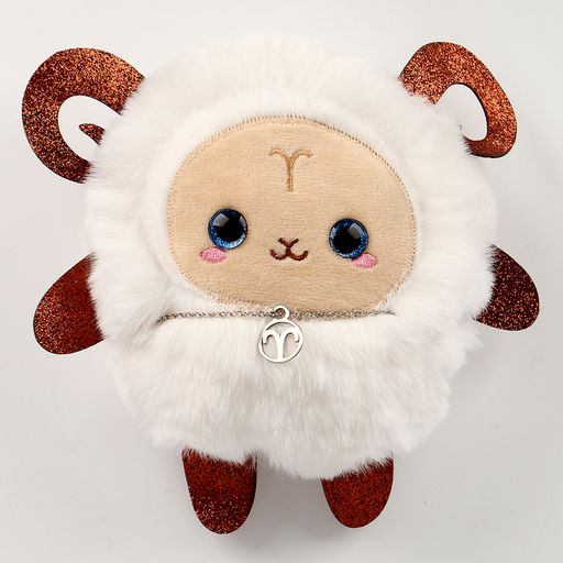 Мягкая игрушка  Зодиак Создай своё украшение. Овен, с кулоном - POMPOSHKI фото 5