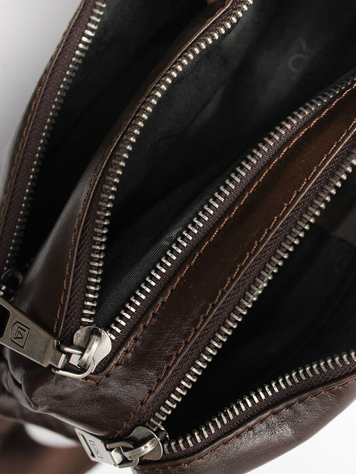 LACCOMA сумка VIN6887-1-коричневый натуральная кожа хлопок фото 5