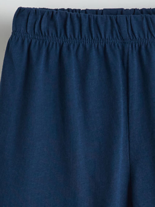 Beli Lastikli Bask?l? Erkek ?ocuk Pijama ?ort
