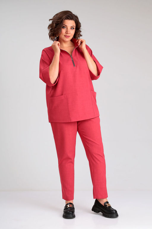 Костюм Liona Style 862 малиновый