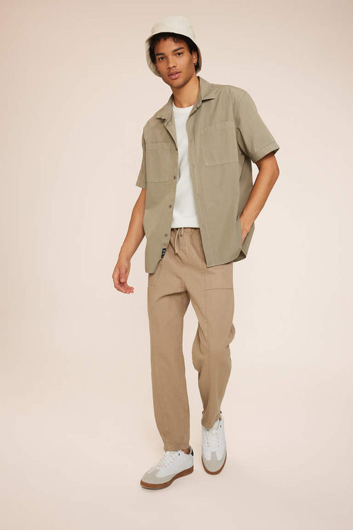 Габардиновые брюки прямого кроя Relax Fit - Defacto фото 3