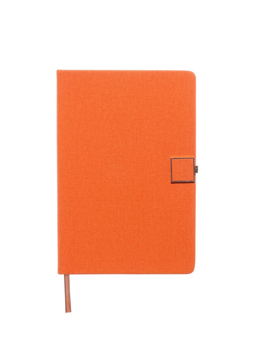 Ежедневник недатированный А5, с хлястиком, 96 листов, в линейку, пвх, оранжевый