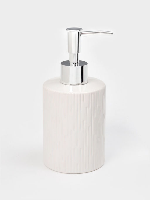 Набор для ванной Rain, 2 предмета, дозатор для мыла, стакан, белый