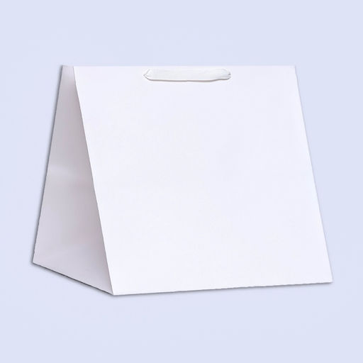 Пакет для торта и коробок, с широким дном, белый, 40×40×40 см