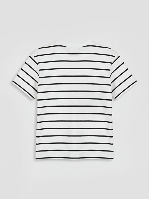 Bisiklet Yaka ?izgili Erkek ?ocuk Ti??rt