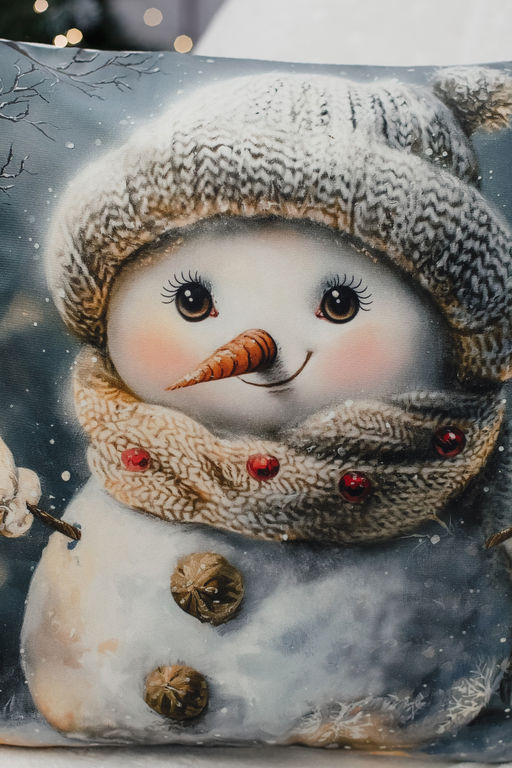 Наволочка декоративная новогодняя 2 шт 3D эффект велюр