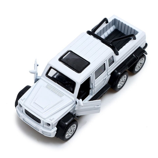 Машинка металлическая «Джип 6X6», 1:32, инерция, цвет белый