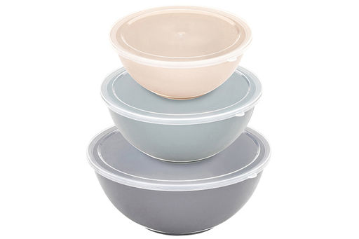 Набор салатников 3 пр. 1,15 л, 2 л, 3,35 л с крышками, пластик - Elan gallery фото 7