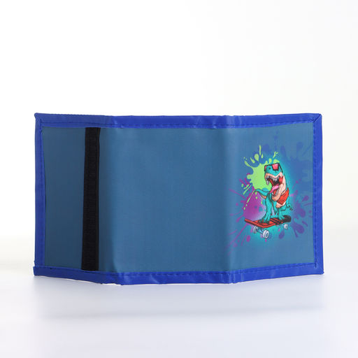 Кошелёк детский на липучке «Выбражулька», синий