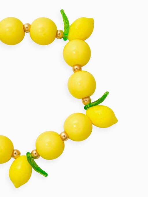 Браслет «Лимоны», d=8 см, жёлтый в золоте