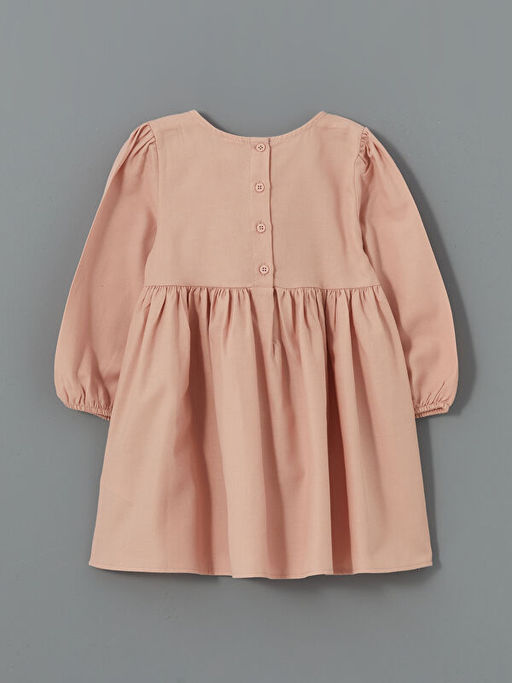 Bisiklet Yaka Uzun Kollu Basic K?z Bebek Elbise - Waikiki фото 2