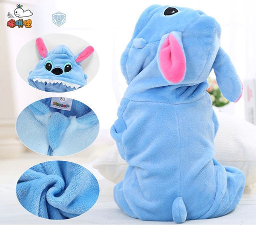 Кигуруми комбинезон детский на молнии - Стич голубой - Storyland фото 9