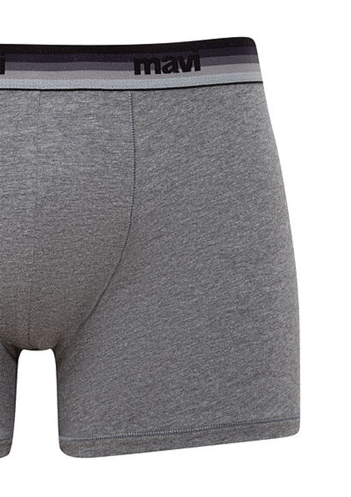 Gri Basic Boxer - Mavi фото 2