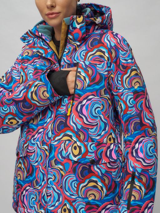 Горнолыжный костюм женский синего цвета 02302-1S - Chunmai фото 10