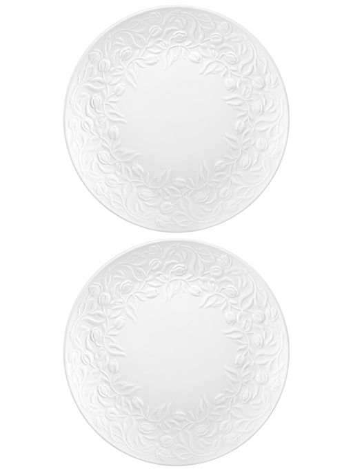 Набор тарелок для десертов 2 пр. 20,5*20,5*2 см Тюльпаны, фарфор - Elan gallery фото 3