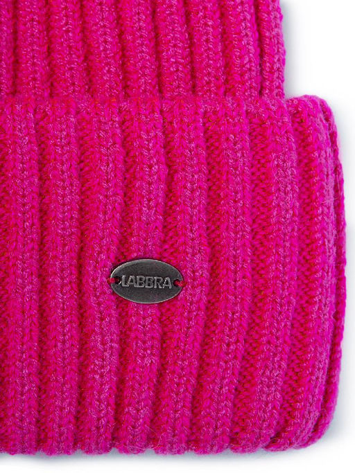 Шапка жен. шерсть+акр LB-A53053 fuchsia - Labbra фото 4