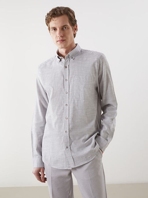 Regular Fit Uzun Kollu Arm?rl? Erkek G?mlek