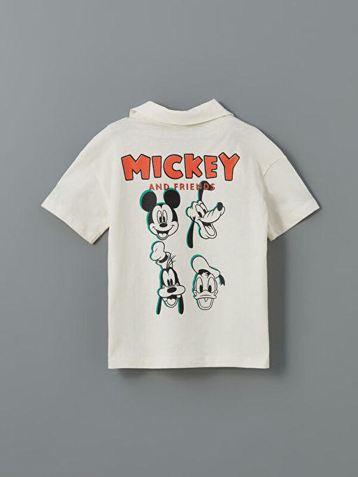 Mickey Mouse Bask?l? Erkek ?ocuk Ti??rt