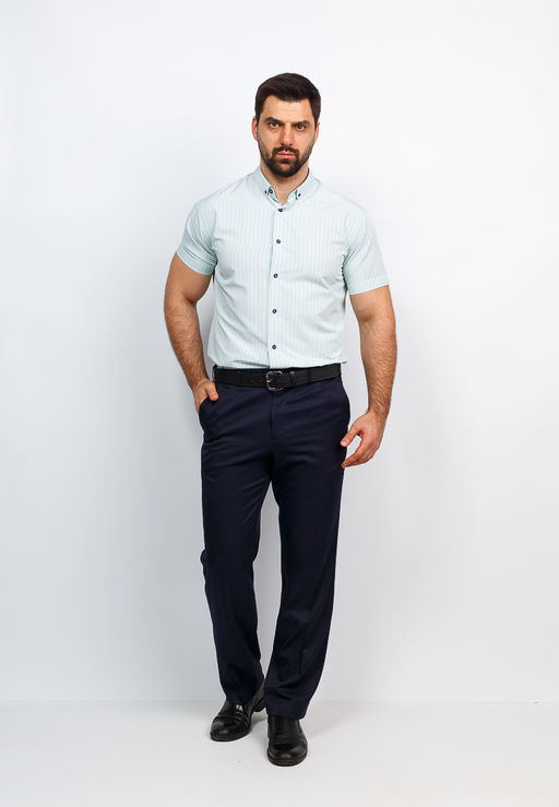 Сорочка мужская короткий рукав GREG 141/109/526/Z/b/1  фото 4