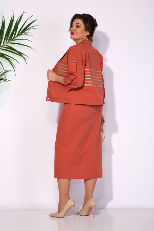 Костюм Liliana 1285 терракот  фото 2