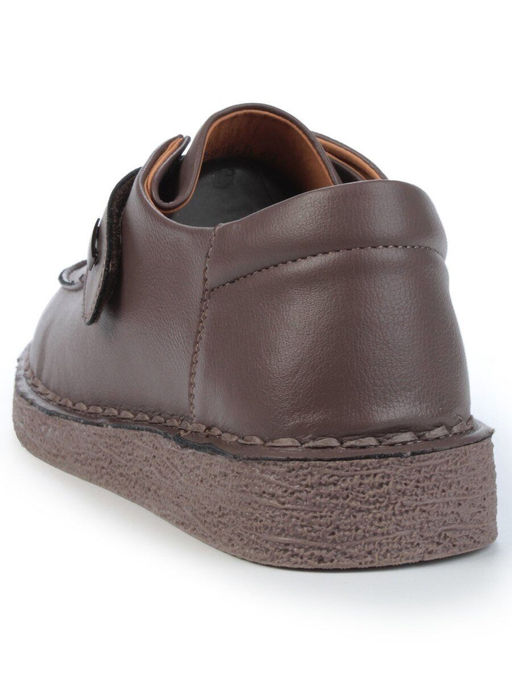 01-D7581-6 BROWN Ботинки демисезонные женские (натуральная кожа) - Фабричный китай фото 7