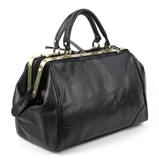 Мужская средняя дорожная сумка саквояж из эко-кожи 0111-1 - Sergio valentini фото 3