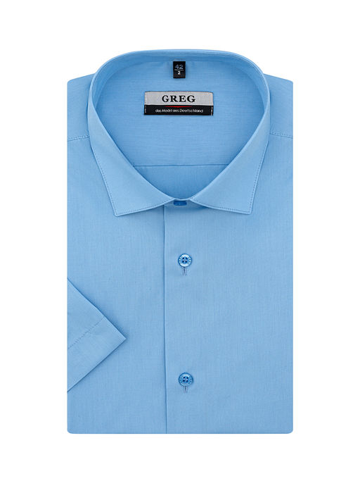 Сорочка мужская короткий рукав GREG 220/109/BL/Z  фото 2