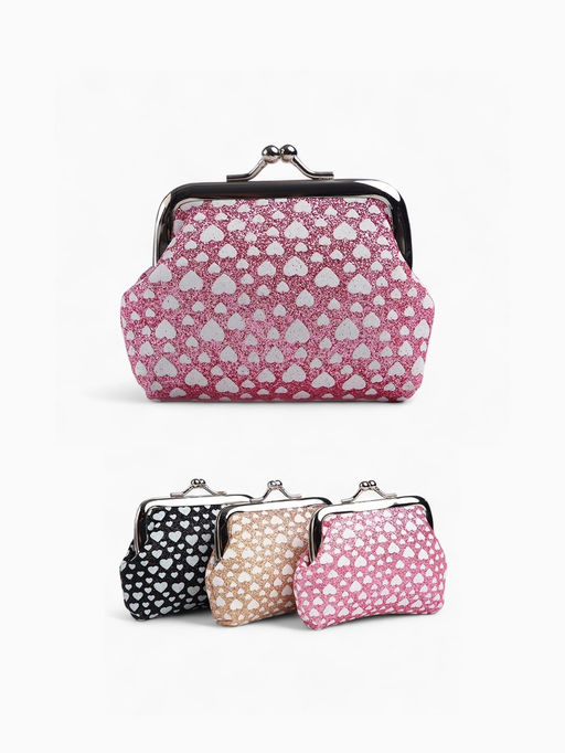 Кошелёк-монетница на фермуаре, 9?1.5?6.5 см, блестящий, с принтом, МИКС