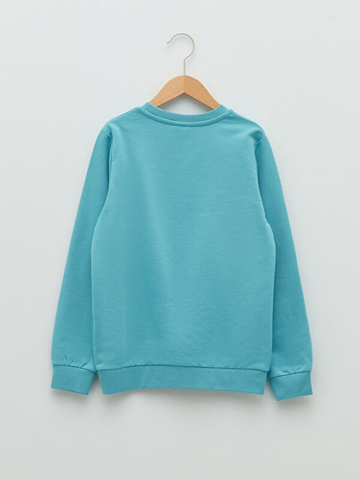 Bisiklet Yaka Basic Uzun Kollu Erkek ?ocuk Sweatshirt - Waikiki фото 2