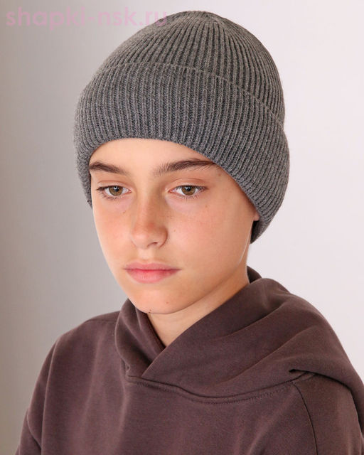 03-G Шапка для мальчика флис (54-56)