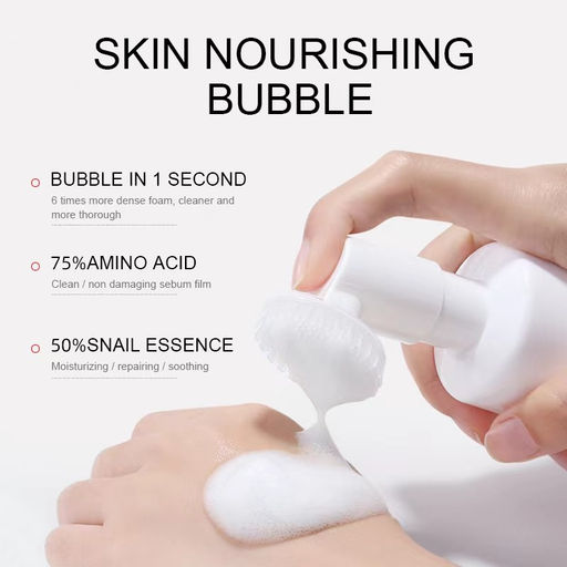 Пенка-мусс для умывания с муцином улитки и коллагеном , 150мл МЯТАЯ УПАКОВКА - Sadoer фото 3