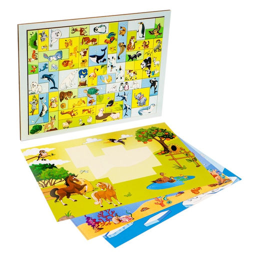 Головоломка тетрис «Зверята», 41 деталь