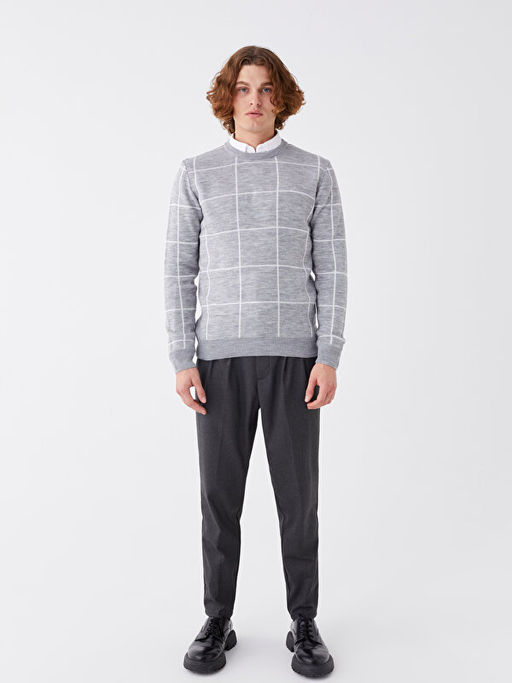 Bisiklet Yaka Erkek Triko Kazak