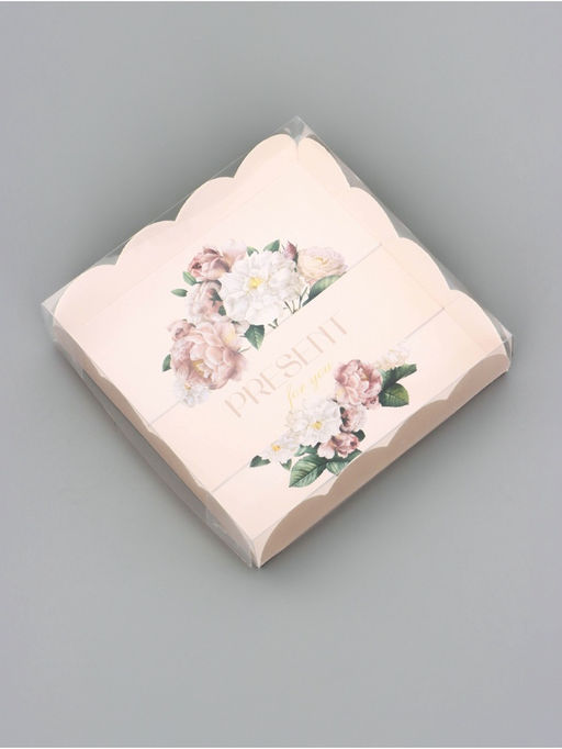 Цена за 5 шт. Коробка для печенья «Презент для тебя», 12×12×3 см