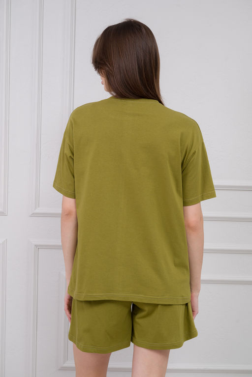 Пижама женская из кулирки Дива хаки - Амадэль фото 12